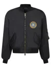 Balenciaga Bomber Jacket In Technical Fabric In Black