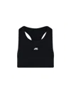 Balenciaga Sporty Reflective Logo Top Tops Black In Black  
