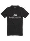 Balenciaga Close-fitting Activewear T-shirt Clothing In Black