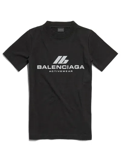 BALENCIAGA ACTIVEWEAR FITTED T-SHIRT