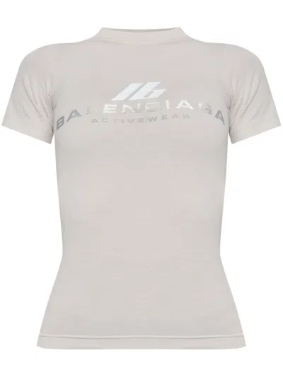 BALENCIAGA ACTIVEWEAR FITTED T-SHIRT