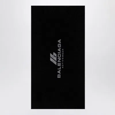 Balenciaga Activewear Gym Towel In Black