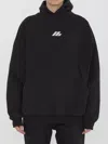 Balenciaga Beverly Hills Logo Hooded Sweatshirt In Black