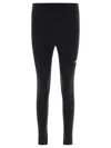 Balenciaga Reflective Logo Sports Leggings In Black