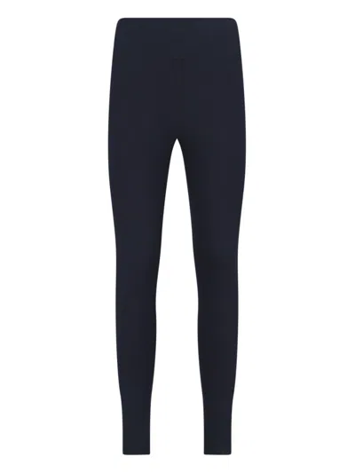 Balenciaga Black Activewear Leggings In Matt Nylon Blend