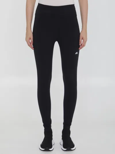 Balenciaga Activewear Leggings In Black