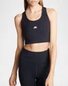 Balenciaga Sporty Reflective Logo Top Tops Black In 1081 Black/reflective