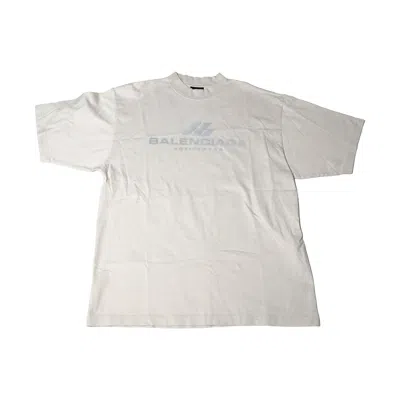 Balenciaga Activewear T-shirts Light Beige In White