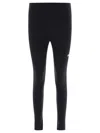Balenciaga Reflective Logo Sports Leggings In Black
