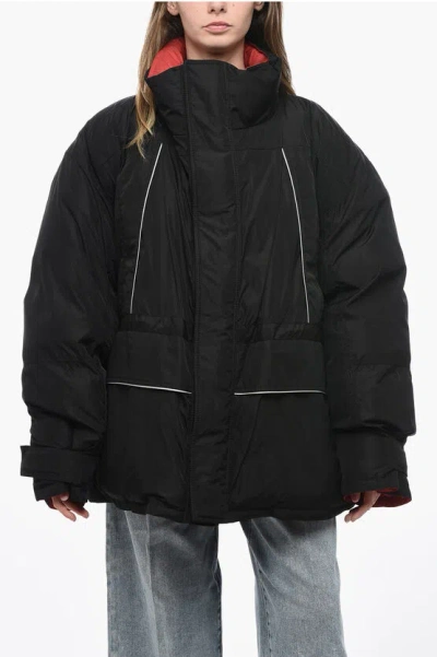 Balenciaga Wrap Parka In Black