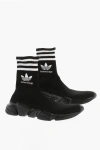 Balenciaga X Adidas Speed Sneakers In Black