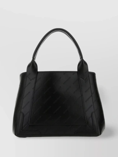 Balenciaga Adjustable Leather Shoulder Bag In Black