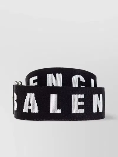 Balenciaga Adjustable Length Leather Belts For Men In Black