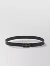 Balenciaga Adjustable Length Smooth Leather Belt In Gray