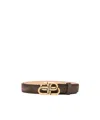 Balenciaga Adjustable Waist Belt In Brown