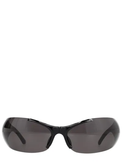 Balenciaga "afterhour Oval" Sunglasses In Black