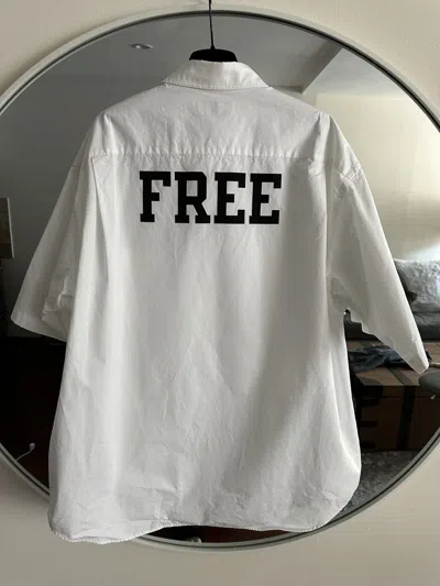 Pre-owned Balenciaga Afterworld White Short Sleeve Free Size 39