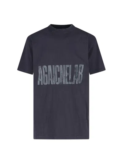Balenciaga Black Crewneck T-shirt With Maxi Logo Lettering On The Front In Cotton Man