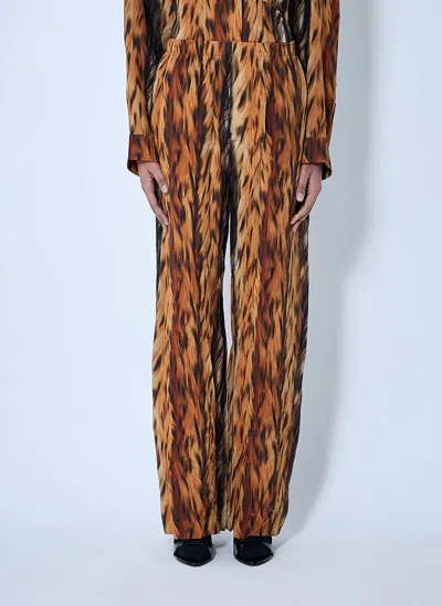 BALENCIAGA AI CROC SILK PANTS