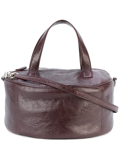 Balenciaga Air Hobo Tote In Burgundy