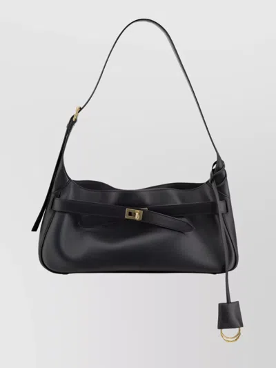 Balenciaga Air Leather Shoulder Bag With Gold Hardware