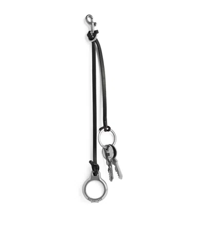 Balenciaga Airtag Subway Compatible Keychain In Black