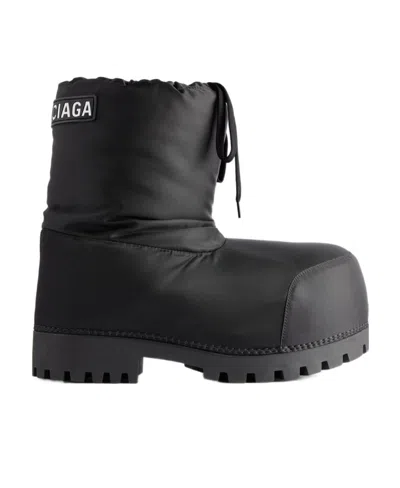 Balenciaga Alasca Low Snow Boots In Black