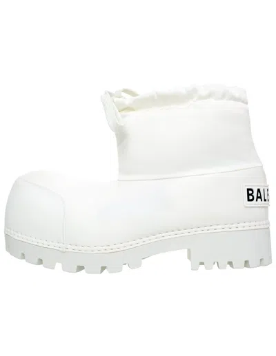 Balenciaga Alaska Low Boots In White
