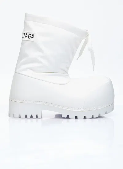 Balenciaga Women Alaska Low Boots In White