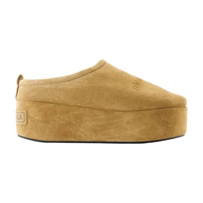 Balenciaga Alaska Mules In Brown