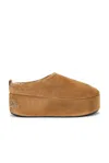 Balenciaga Women Camel Alaska Soft Platform Mules