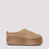 Balenciaga Women Alaska Soft Suede Mule With Plateau In Multi