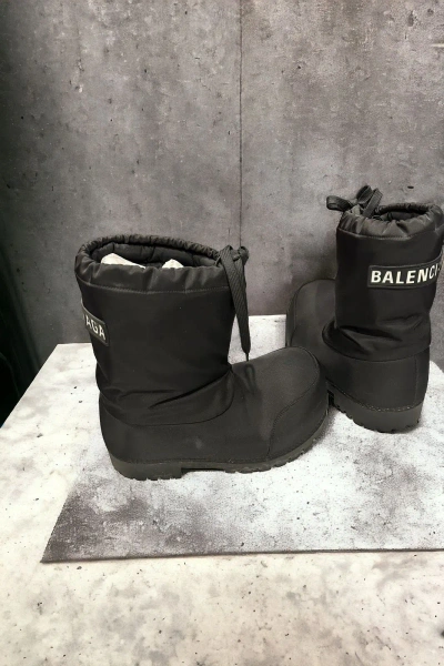 Pre-owned Balenciaga Alaska Ski Wear Boots In Black