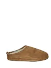 Balenciaga Men Camel Suede Alaska Ankle Slippers In Brown