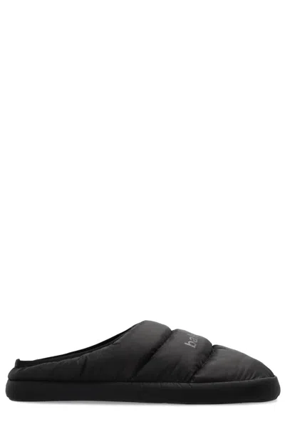 Balenciaga Polyamide And Fleece Alaska Slipper In Black