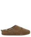Balenciaga Men Camel Suede Alaska Ankle Slippers In Brown