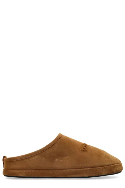 Balenciaga Alaska Slippers In Brown