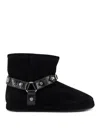 Balenciaga Alaska Soft Bootie Boots In Leather And Wool In Black