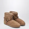 Balenciaga Alaska Soft Camel Ankle Boots In Multi