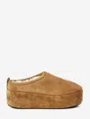 Balenciaga Alaska Soft Platform Sabots In Brown