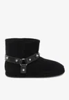 Balenciaga Women Leather And Wool Alaska Soft Bootie Boots In Black