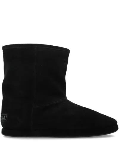Balenciaga Alaska Soft Suede Boots In Black