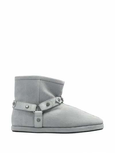 Balenciaga Alaska Studded Leather Snow Boots In Multi