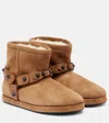 Balenciaga Alaska Suede Ankle Boots In Brown