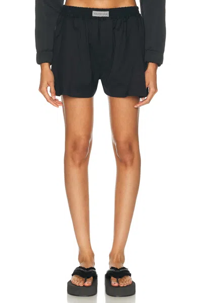 Balenciaga A-line Boxer Short In Black