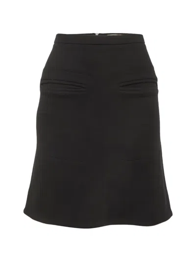 Pre-owned Balenciaga A-line Midi Skirt In Black