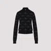 Balenciaga All-over Zip-up Cardigan For Women In Black Grey