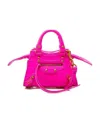 Balenciaga Alligator Effect Handbag In Pink