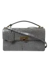 BALENCIAGA ALLIGATOR LEATHER MEDIUM SHOULDER BAG