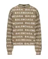 Balenciaga Sweater In Brown